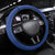 Italy Football Steering Wheel Cover Italy Flag Pattern On Blue - Wonder Print Shop