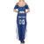 Custom Italy Football Summer Maxi Dress Italy Flag Pattern On Blue - Wonder Print Shop