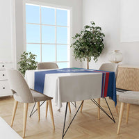 Custom Italy Football Tablecloth Italy Flag Pattern On Blue - Wonder Print Shop