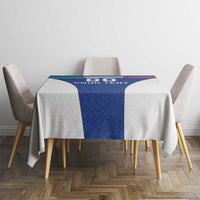 Custom Italy Football Tablecloth Italy Flag Pattern On Blue - Wonder Print Shop