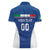 Custom Italy Football Women Polo Shirt Italy Flag Pattern On Blue - Wonder Print Shop
