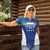Custom Italy Football Women Polo Shirt Italy Flag Pattern On Blue - Wonder Print Shop