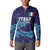 Custom Italy Rugby Button Sweatshirt Gli Azzurri Flame Pattern - Wonder Print Shop