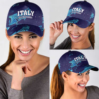 Custom Italy Rugby Classic Cap Gli Azzurri Flame Pattern - Wonder Print Shop