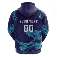 Custom Italy Rugby Hoodie Gli Azzurri Flame Pattern - Wonder Print Shop
