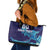 Custom Italy Rugby Leather Tote Bag Gli Azzurri Flame Pattern