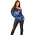 Custom Italy Rugby Off Shoulder Sweater Gli Azzurri Flame Pattern - Wonder Print Shop