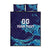 Custom Italy Rugby Quilt Bed Set Gli Azzurri Flame Pattern - Wonder Print Shop