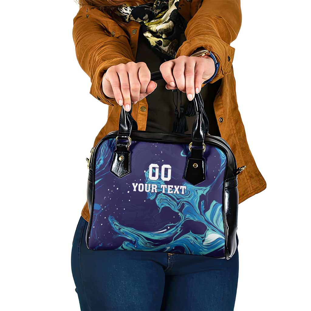Custom Italy Rugby Shoulder Handbag Gli Azzurri Flame Pattern - Wonder Print Shop