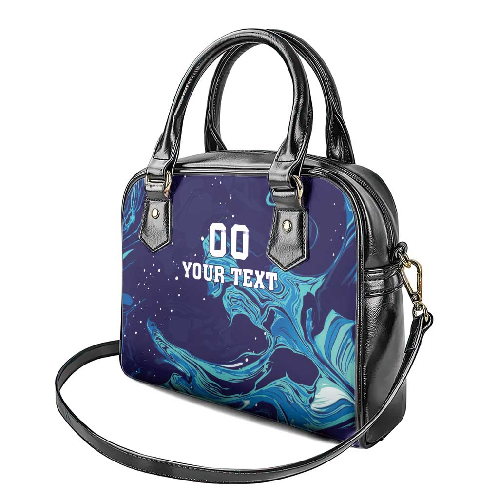 Custom Italy Rugby Shoulder Handbag Gli Azzurri Flame Pattern - Wonder Print Shop