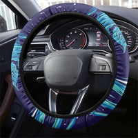 Italy Rugby Steering Wheel Cover Gli Azzurri Flame Pattern - Wonder Print Shop
