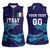 Custom Italy Rugby Women Sleeveless Polo Shirt Gli Azzurri Flame Pattern - Wonder Print Shop