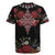 Czech Republic Traditional Costume Rugby Jersey Embroidery Floral Pattern With Red Rose