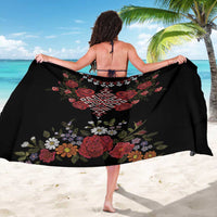 Czech Republic Traditional Costume Sarong Embroidery Floral Pattern With Red Rose