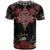 Czech Republic Traditional Costume T Shirt Embroidery Floral Pattern With Red Rose