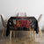 Czech Republic Traditional Costume Tablecloth Embroidery Floral Pattern With Red Rose