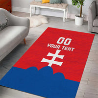 Custom Slovakia Football Area Rug Come On Sokoli