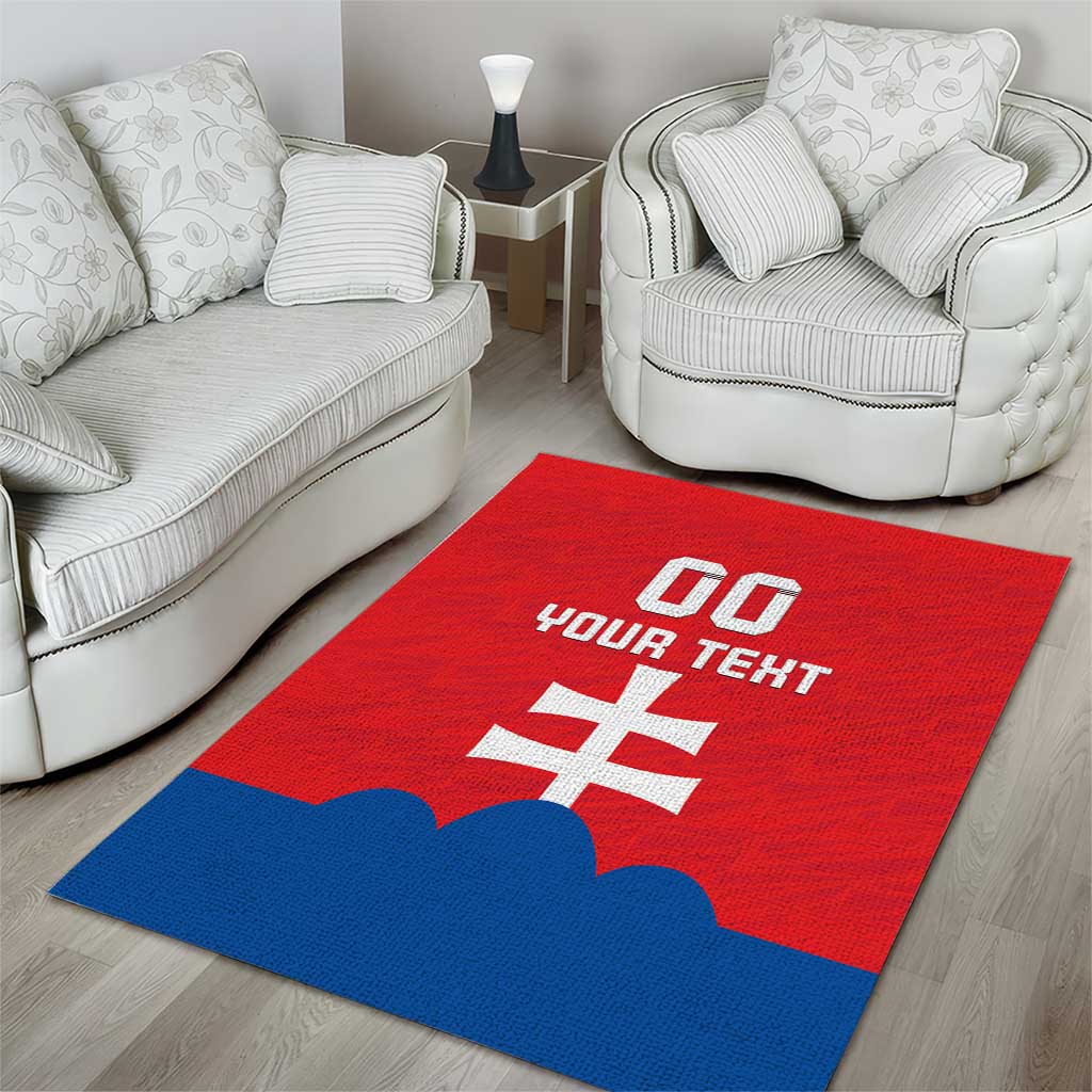 Custom Slovakia Football Area Rug Come On Sokoli