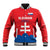 Custom Slovakia Football Baseball Jacket Come On Sokoli
