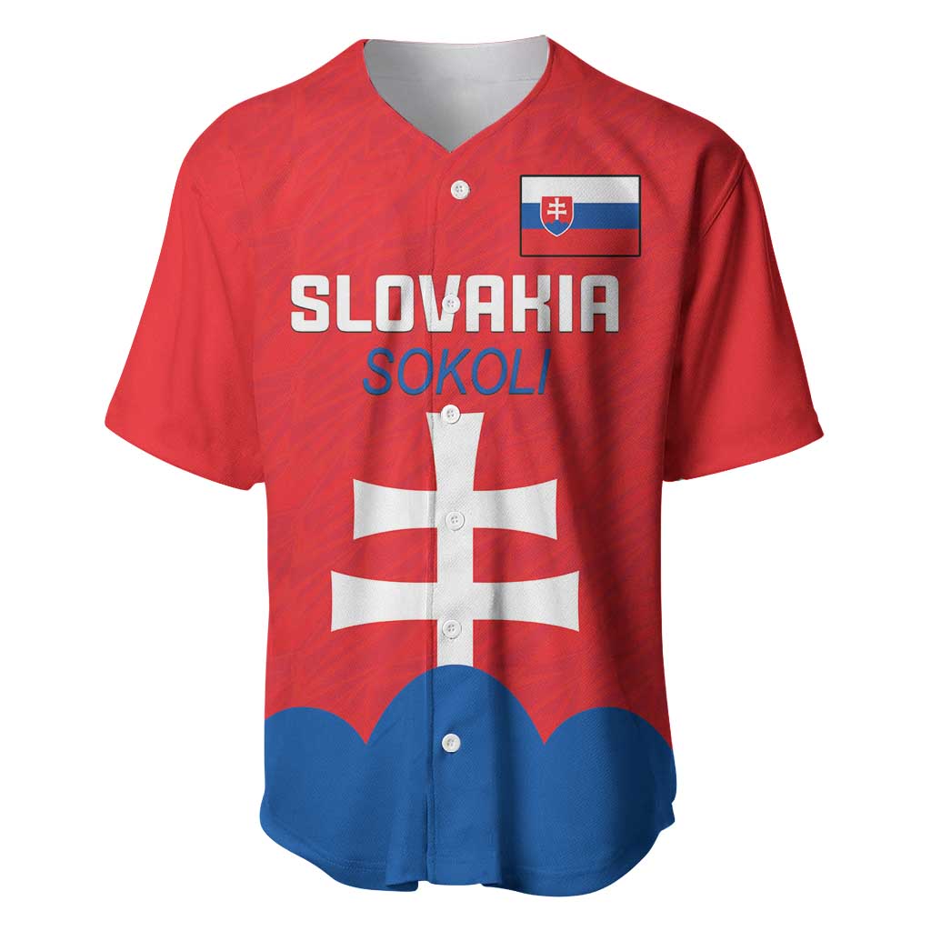 Custom Slovakia Football Baseball Jersey Come On Sokoli