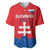 Custom Slovakia Football Baseball Jersey Come On Sokoli