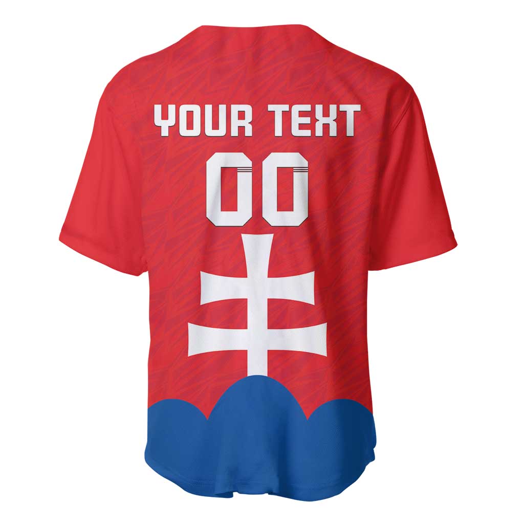 Custom Slovakia Football Baseball Jersey Come On Sokoli