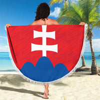 Custom Slovakia Football Beach Blanket Come On Sokoli
