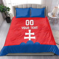 Custom Slovakia Football Bedding Set Come On Sokoli
