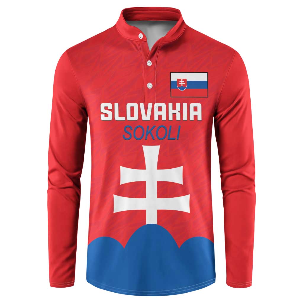Custom Slovakia Football Button Sweatshirt Come On Sokoli