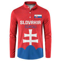 Custom Slovakia Football Button Sweatshirt Come On Sokoli