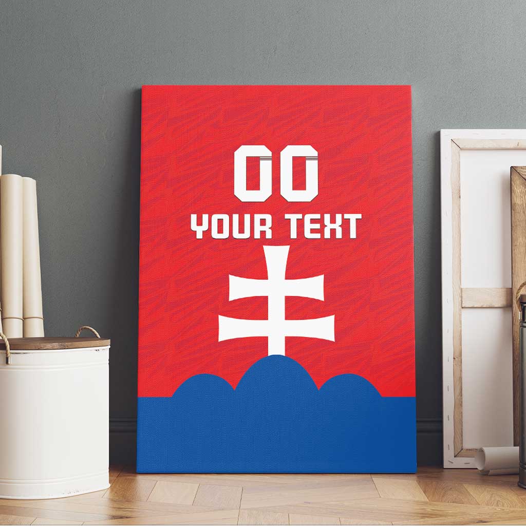 Custom Slovakia Football Canvas Wall Art Come On Sokoli