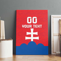 Custom Slovakia Football Canvas Wall Art Come On Sokoli