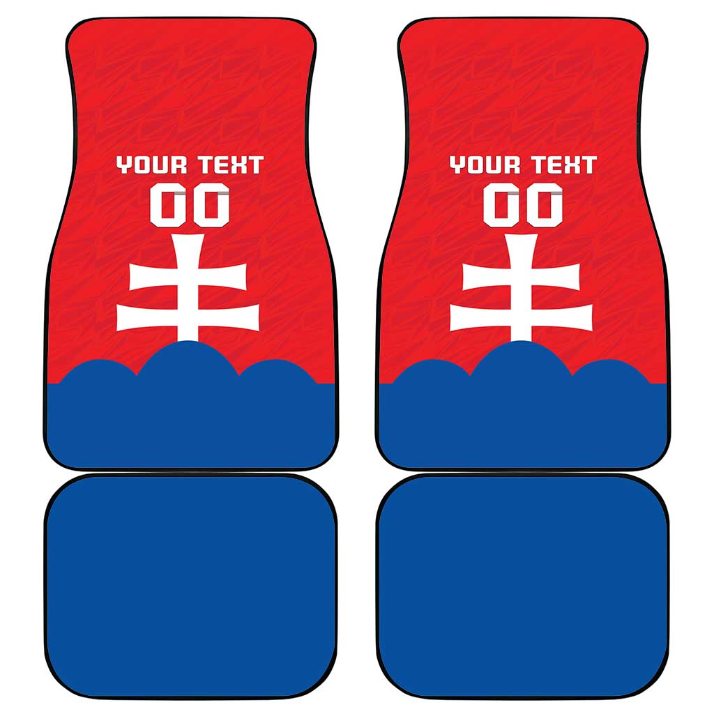 Custom Slovakia Football Car Mats Come On Sokoli