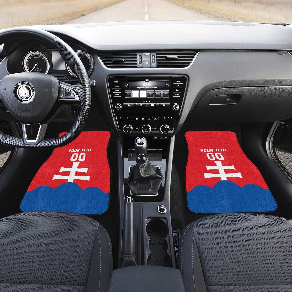 Custom Slovakia Football Car Mats Come On Sokoli
