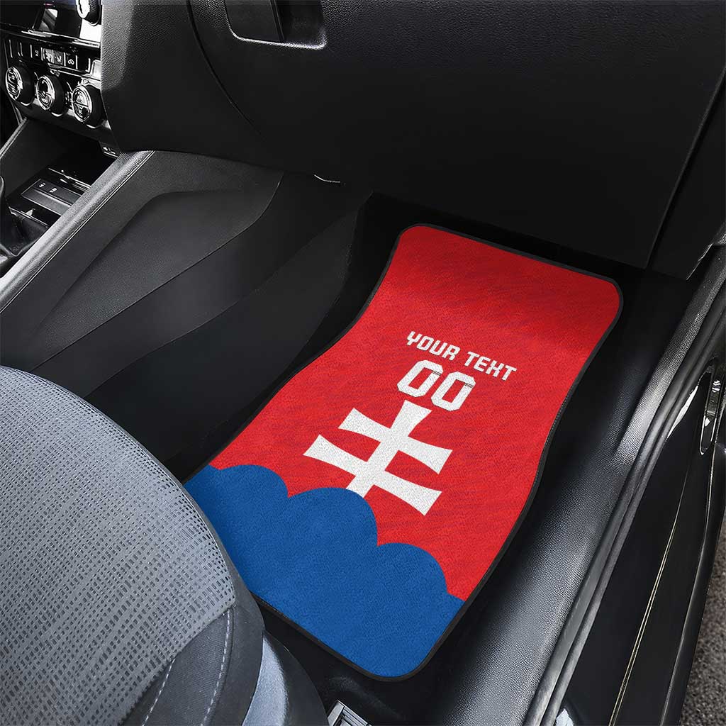 Custom Slovakia Football Car Mats Come On Sokoli