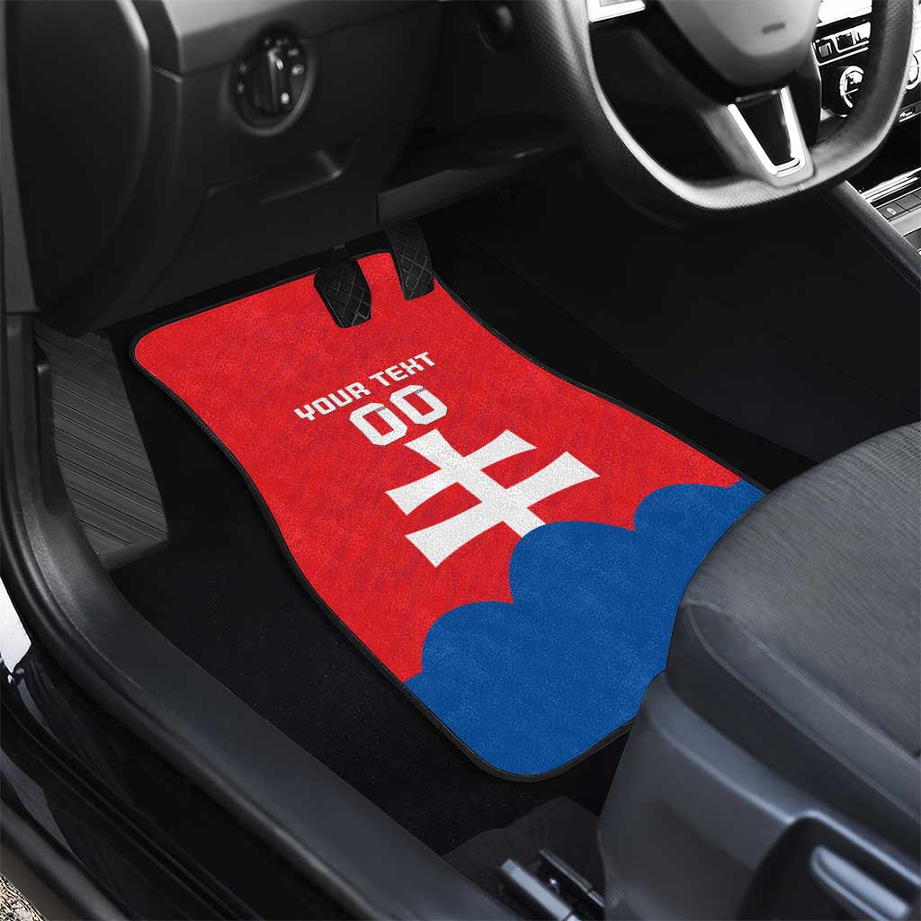 Custom Slovakia Football Car Mats Come On Sokoli