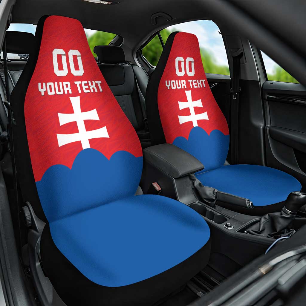 Custom Slovakia Football Car Seat Cover Come On Sokoli