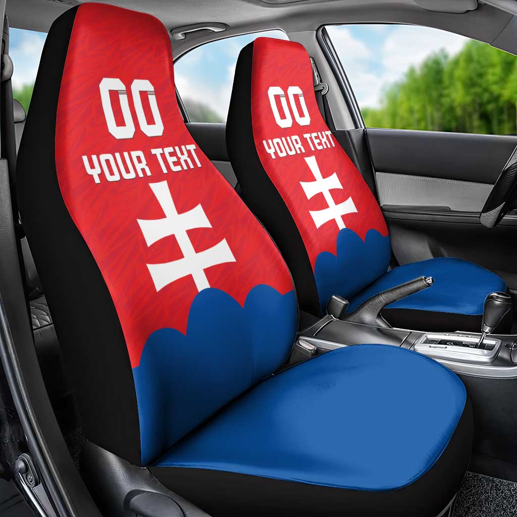 Custom Slovakia Football Car Seat Cover Come On Sokoli