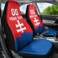 Custom Slovakia Football Car Seat Cover Come On Sokoli