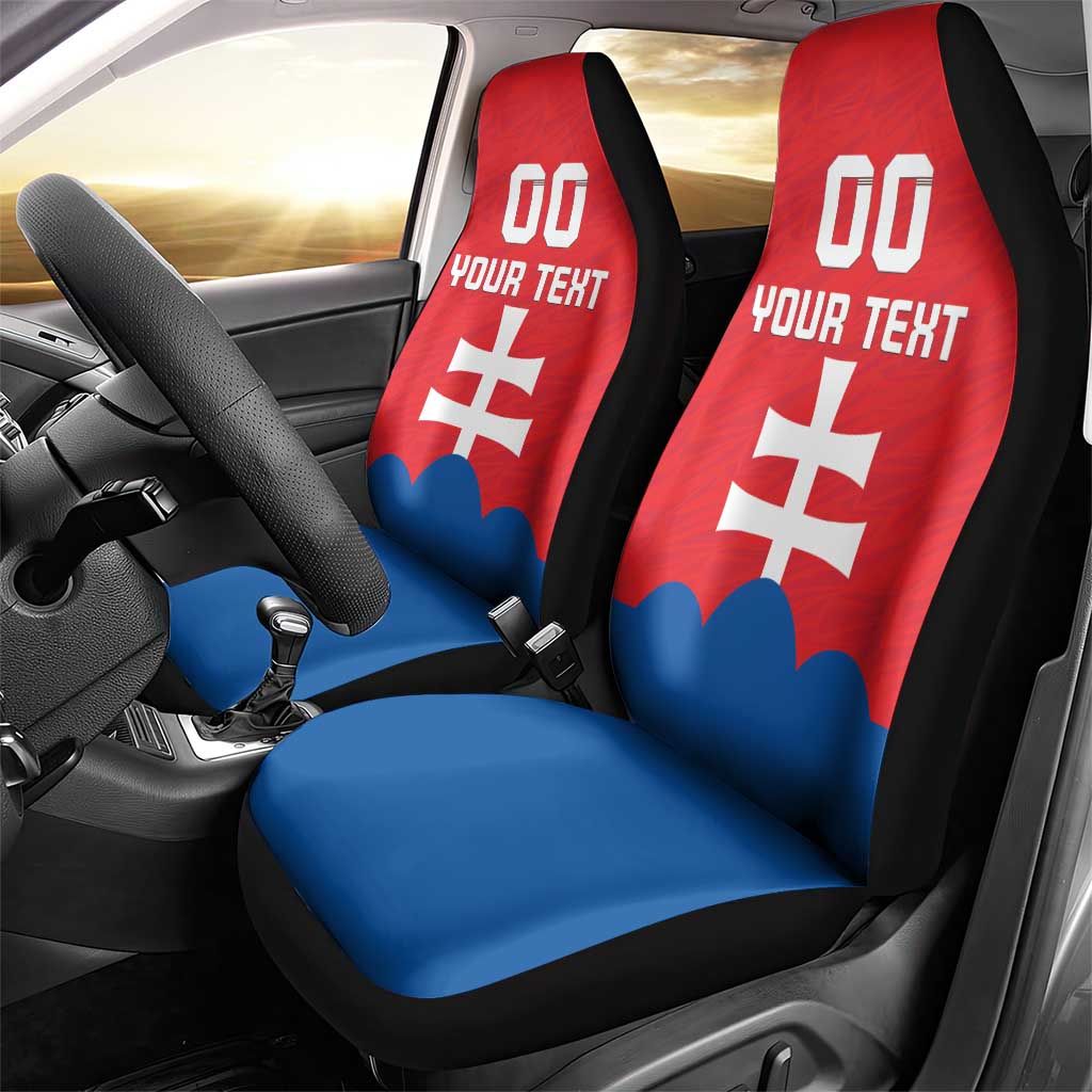 Custom Slovakia Football Car Seat Cover Come On Sokoli