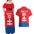 Custom Slovakia Football Couples Matching Off Shoulder Maxi Dress and Hawaiian Shirt Come On Sokoli