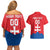 Custom Slovakia Football Couples Matching Off Shoulder Short Dress and Hawaiian Shirt Come On Sokoli