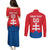 Custom Slovakia Football Couples Matching Puletasi and Long Sleeve Button Shirt Come On Sokoli