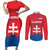 Custom Slovakia Football Couples Matching Short Sleeve Bodycon Dress and Long Sleeve Button Shirt Come On Sokoli