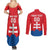 Custom Slovakia Football Couples Matching Summer Maxi Dress and Long Sleeve Button Shirt Come On Sokoli