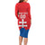 Custom Slovakia Football Family Matching Long Sleeve Bodycon Dress and Hawaiian Shirt Come On Sokoli