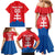 Custom Slovakia Football Family Matching Mermaid Dress and Hawaiian Shirt Come On Sokoli