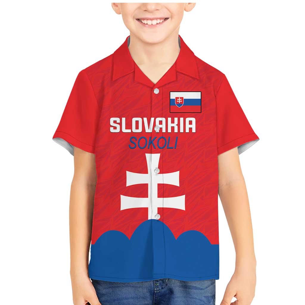 Custom Slovakia Football Family Matching Mermaid Dress and Hawaiian Shirt Come On Sokoli