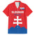 Custom Slovakia Football Family Matching Off The Shoulder Long Sleeve Dress and Hawaiian Shirt Come On Sokoli