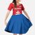 Custom Slovakia Football Family Matching Off Shoulder Maxi Dress and Hawaiian Shirt Come On Sokoli